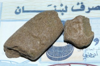 Sieved Lebanese cannabis resin or 'hashish',2009